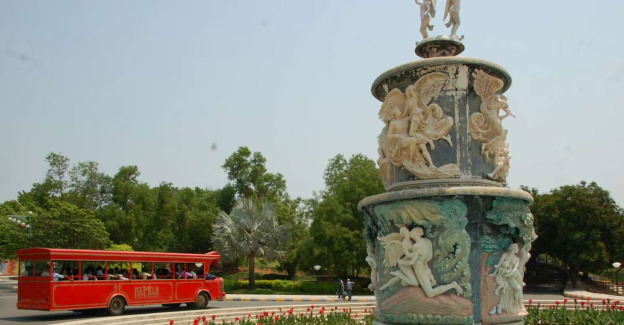 ramoji-film-city The Film City was the dream project of Ramoji Rao. Photo | X