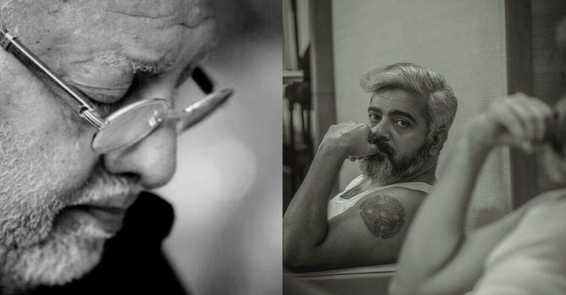 Jinu Joseph and his father. Photos | Instagram