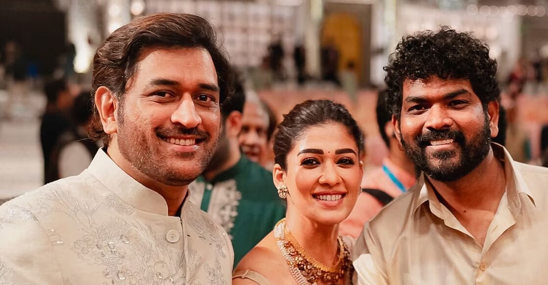 MS Dhoni, Nayanthara, Vignesh Shivan. Photo: Instagram