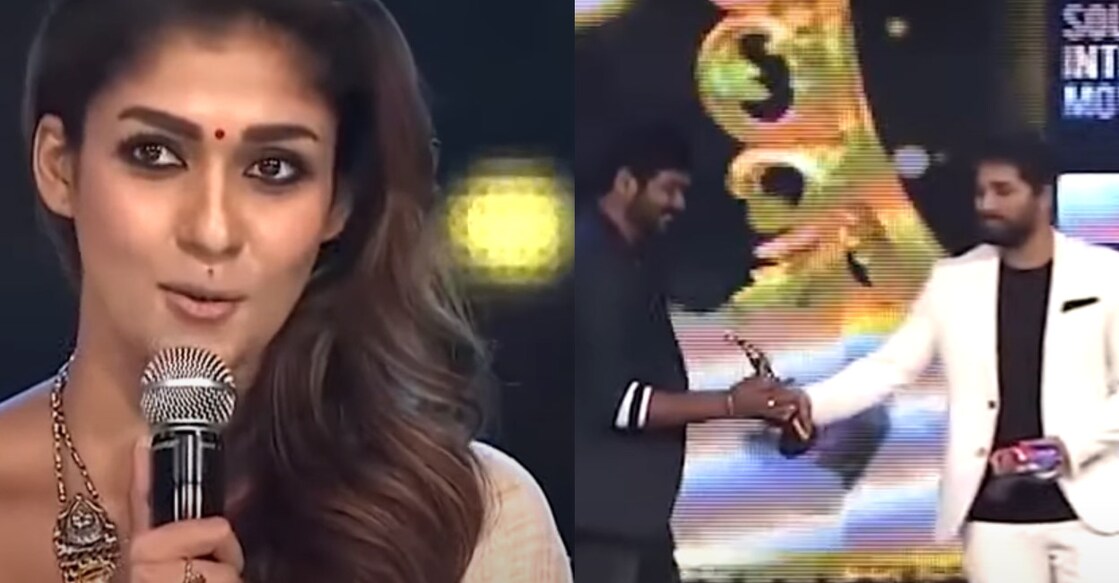 Nayanthara at the SIIMA awards ceremony in 2016. Photos | YouTube