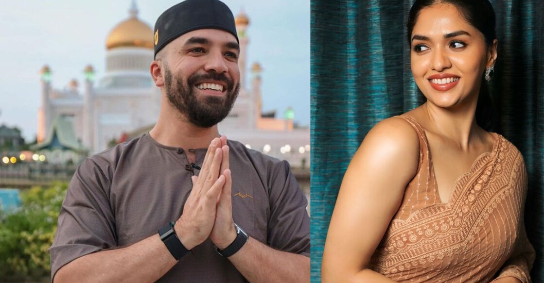 UAE-based vlogger Khalid Al Ameri and actor Sunaina. Photos | Instagram