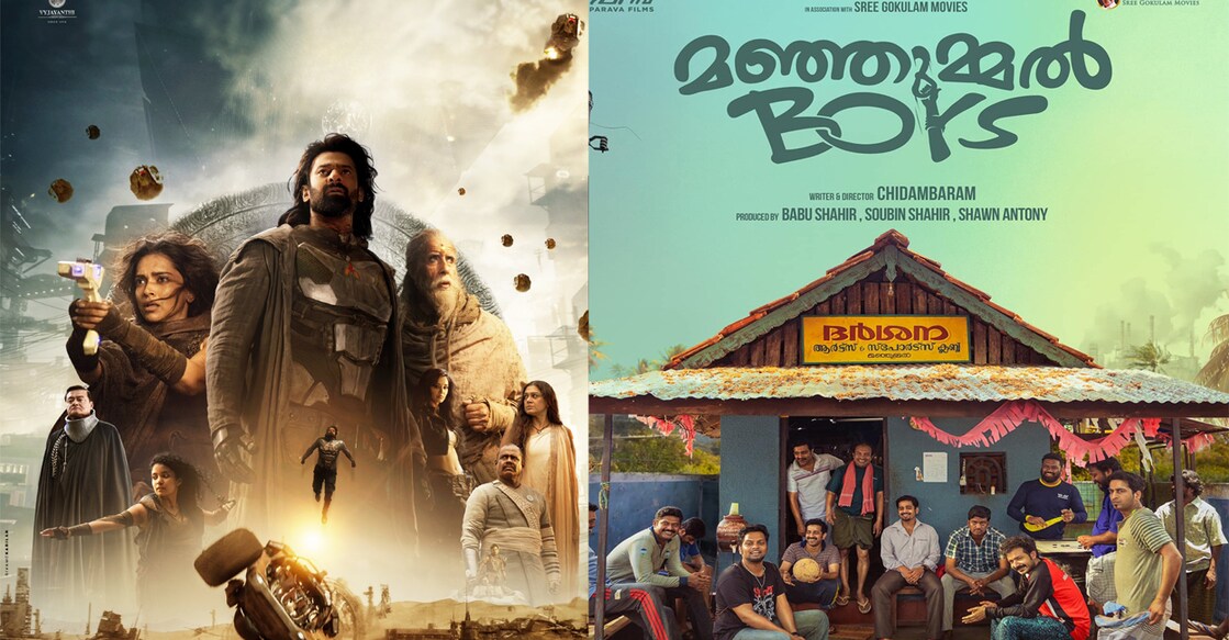 Posters of 'Kalki', 'Manjummel Boys'. Photo: IMDb