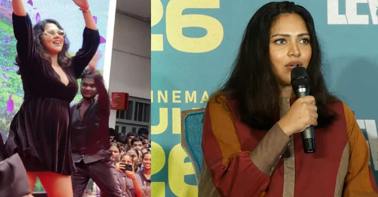 amala-paul Amala Paul was criticised for wearing a mini dress to a recent college function. Photo: Instagram, YouTube