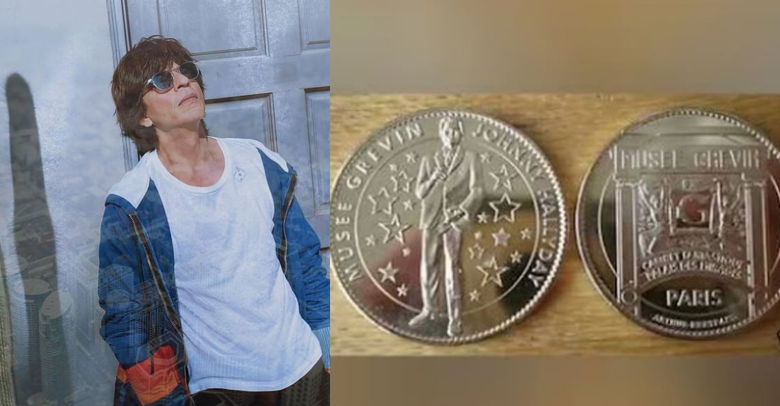 Shah Rukh Khan is the first Indian to be honoured with a gold coin from a French museum. Photo: Instagram/ iamsrk