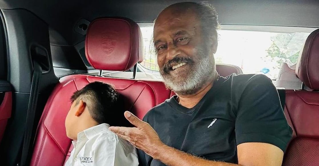 rajini-grandson Rajinikanth with grandson. Photo: Instagram/soundaryaarajinikant
