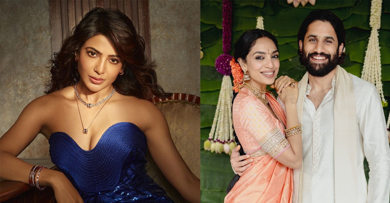 Samantha, Naga Chaitanya and Sobhita Dhulipala. Photo: Instagram