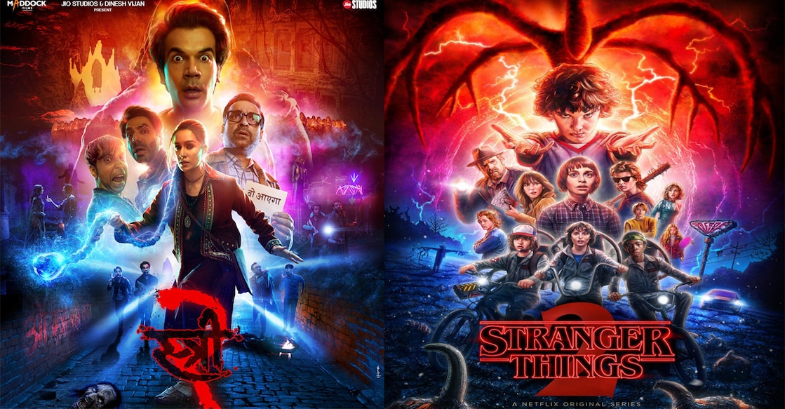 stree-stranger-things Posters of 'Stree 2', 'Stranger Things 2'. Photo: IMDb