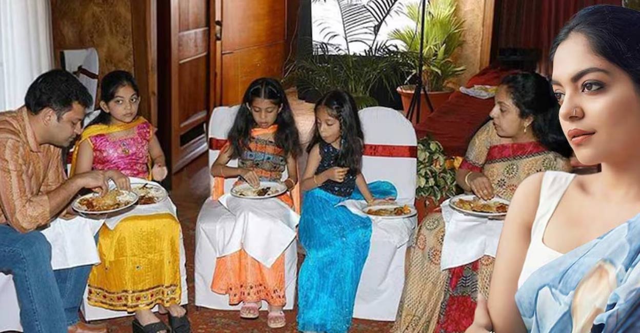 Ahaana Krishna with her family. Photo: Instagram/ ahaana_krishna