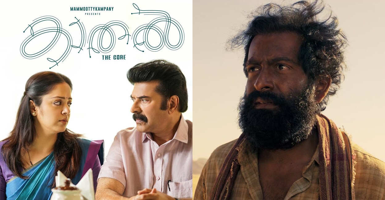 Posters of 'Kaathal', 'Aadujeevitham'. Photo: IMDb
