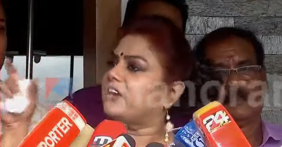 Actress Ranjini. Photo: Manorama News