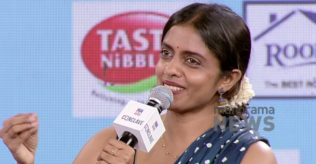 Kani Kusruti at Manorama News Conclave. Photo: Screengrab/Manorama News