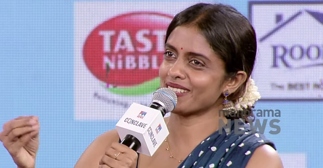 Kani Kusruti at Manorama News Conclave. Photo: Screengrab/Manorama News