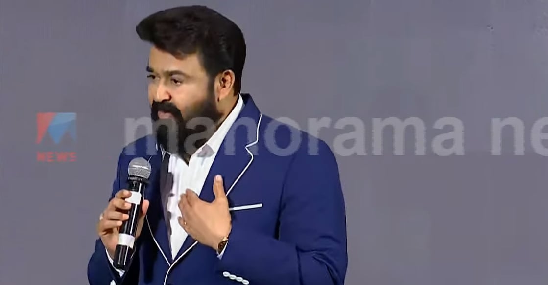 mohanlal-hema Mohanlal talking to the media. Photo: Screengrab/Manorama News