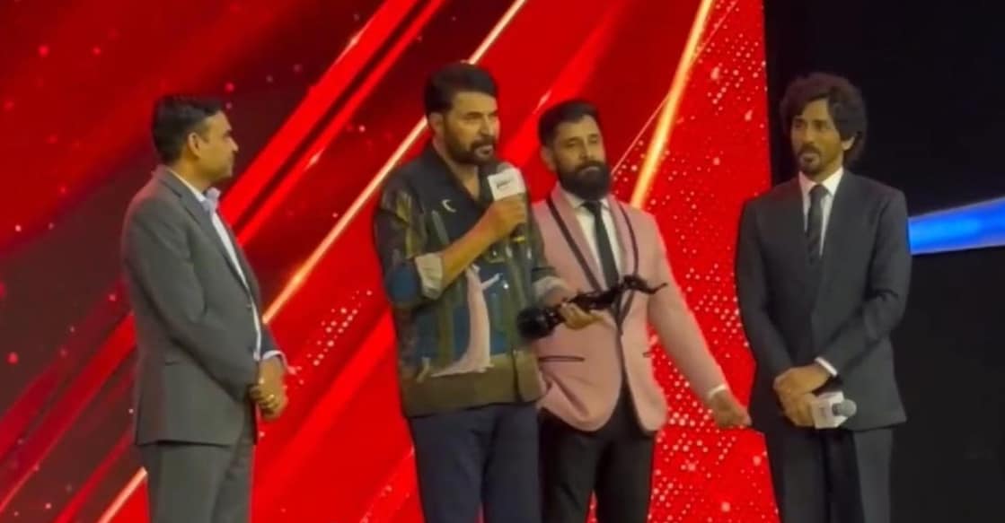 Mammootty, Vikram, Siddharth. Photo: Special Arrangement