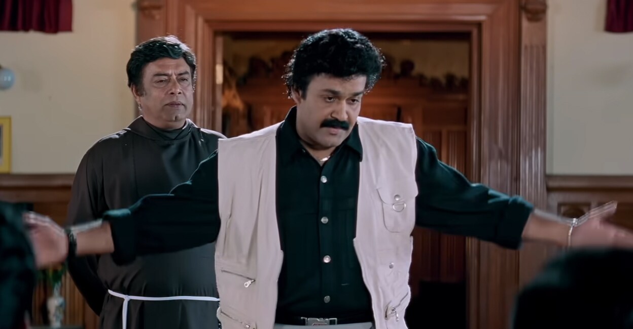 Mohanlal in 'Devadoothan'. Photo: YouTube/Trailer