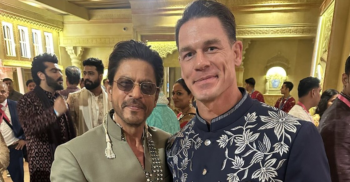 Shah Rukh Khan, John Cena. Photo: X/John Cena