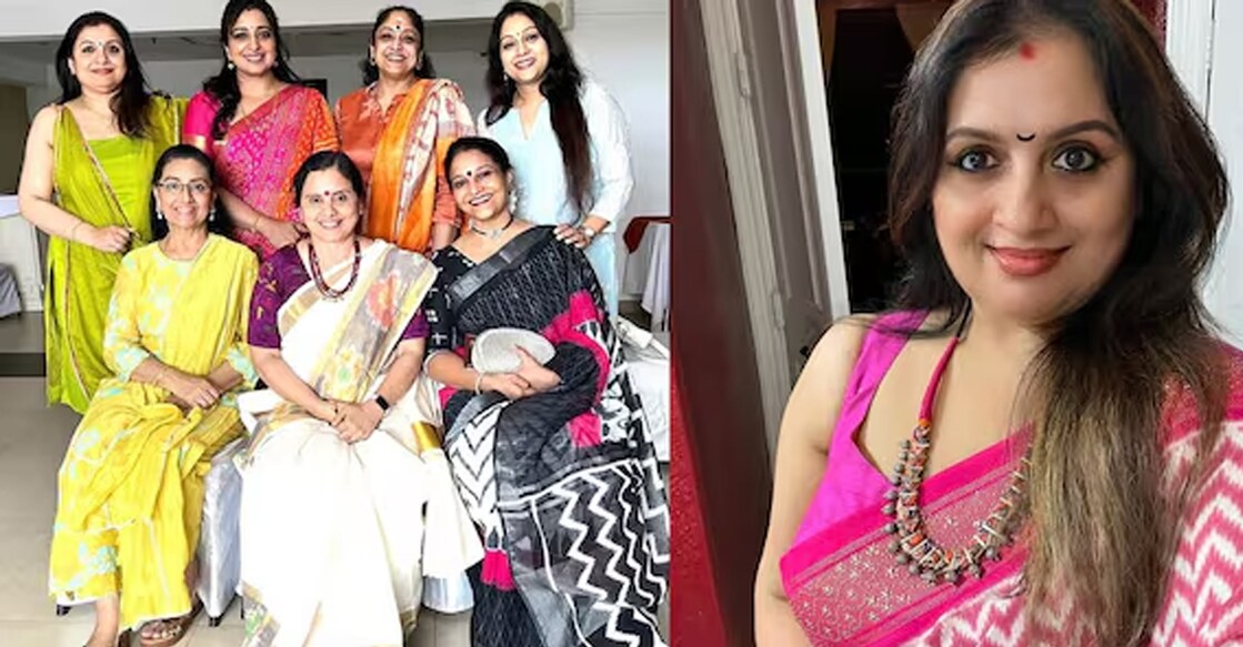 Suchitra with her colleagues. Photo: Instagram