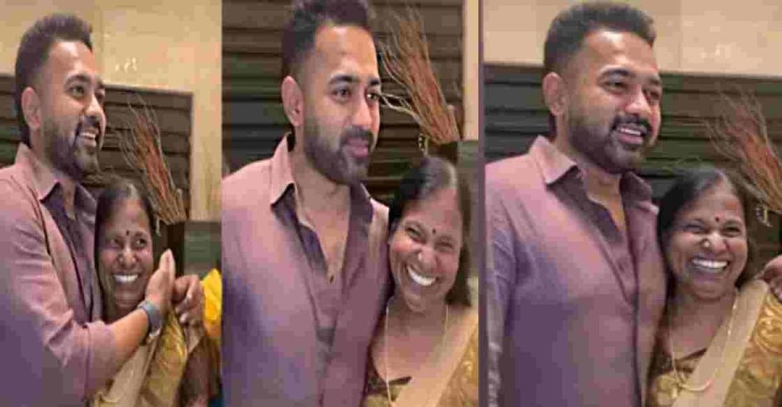 Asif Ali with Sulekha. Photo: Instagram