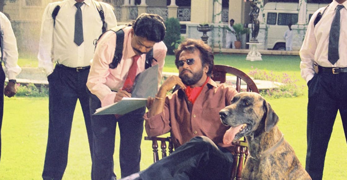 rajinikanth Rajinikanth in ‘Baashha’ . Photo: IMDb