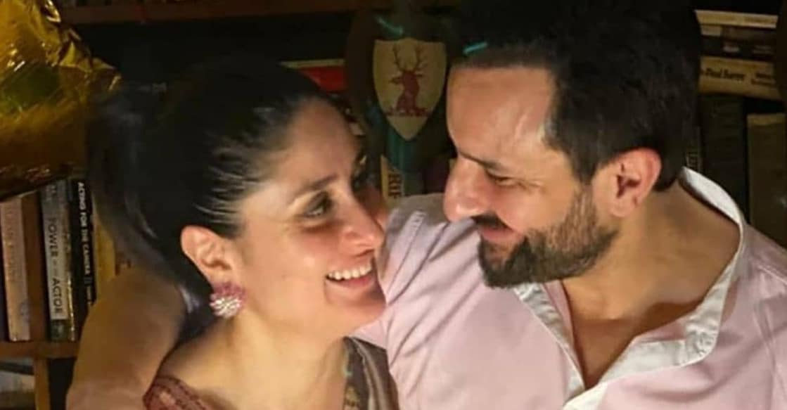 Saif Ali Khan with wife Kareena. Photo: Instagram