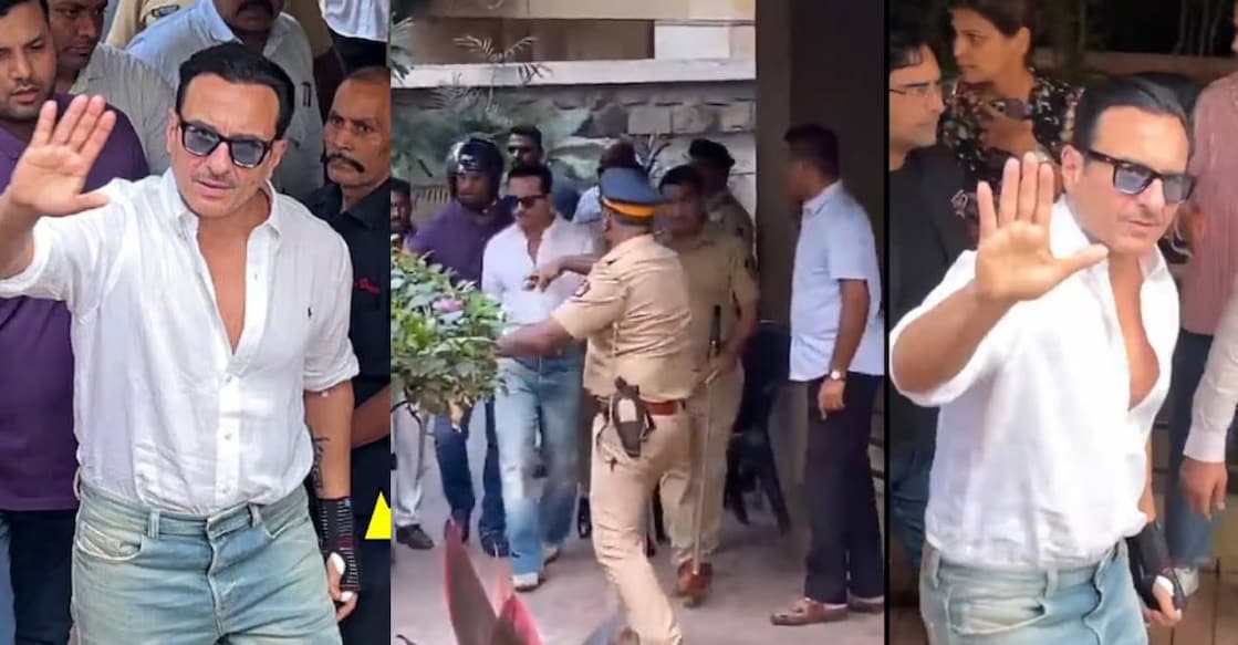 Saif Ali Khan post-surgery. Photo: X