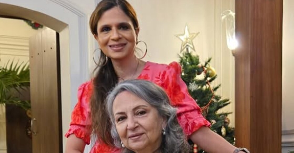 Saba Pataudi with Sharmila Tagore. Photo: Instagram