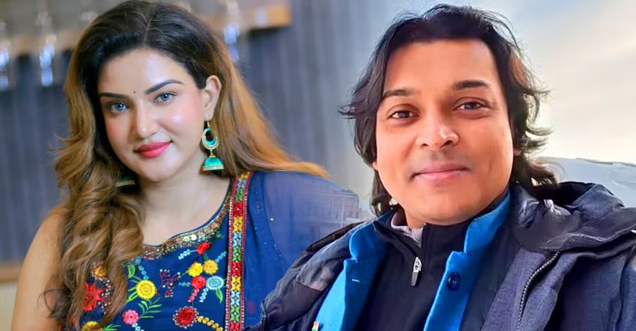 Honey Rose, Rahul Easwar. Photo: Instagram
