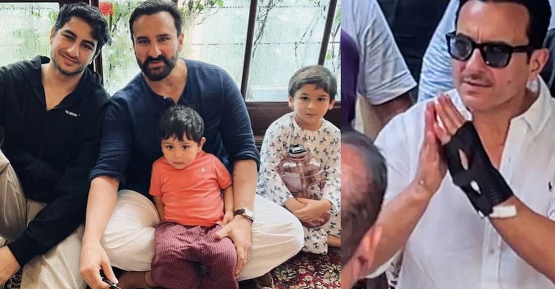 Saif Ali Khan with his family. Photo: Instagram