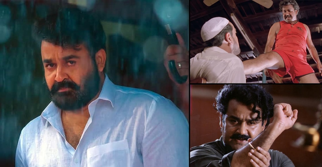 Mohanlal character collage. Photo: IMDb