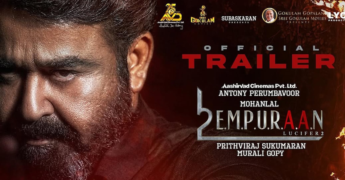 'Empuraan' trailer poster. Photo: Instagram