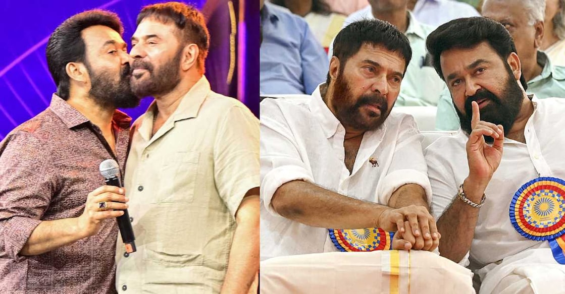 Mohanlal and Mammootty. Photo: Instagram