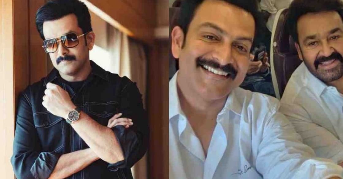 Mohanlal and Prithviraj. Photo: Instagram
