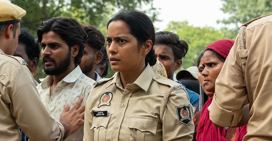 A scene from Santosh. Poster: Imdb