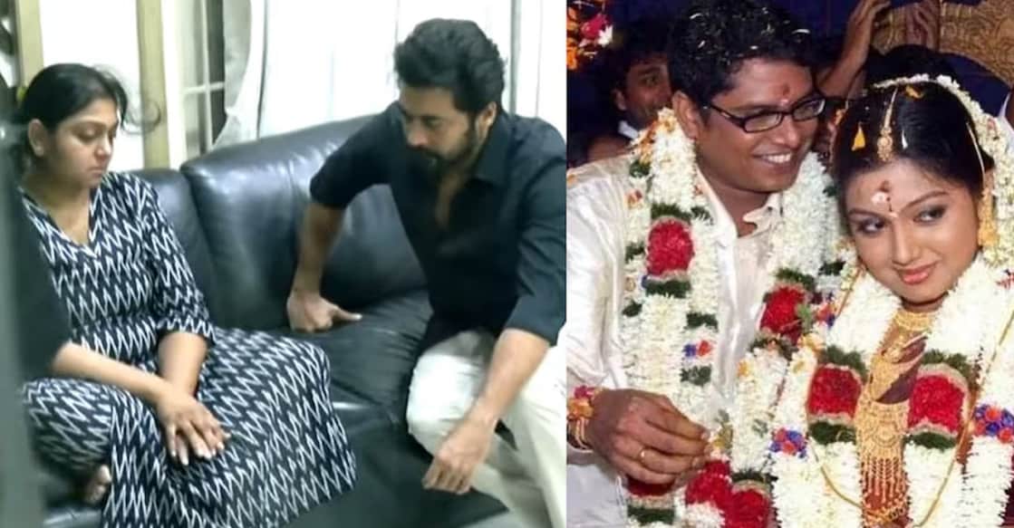 Suriya consoles Nandana. Photo: X