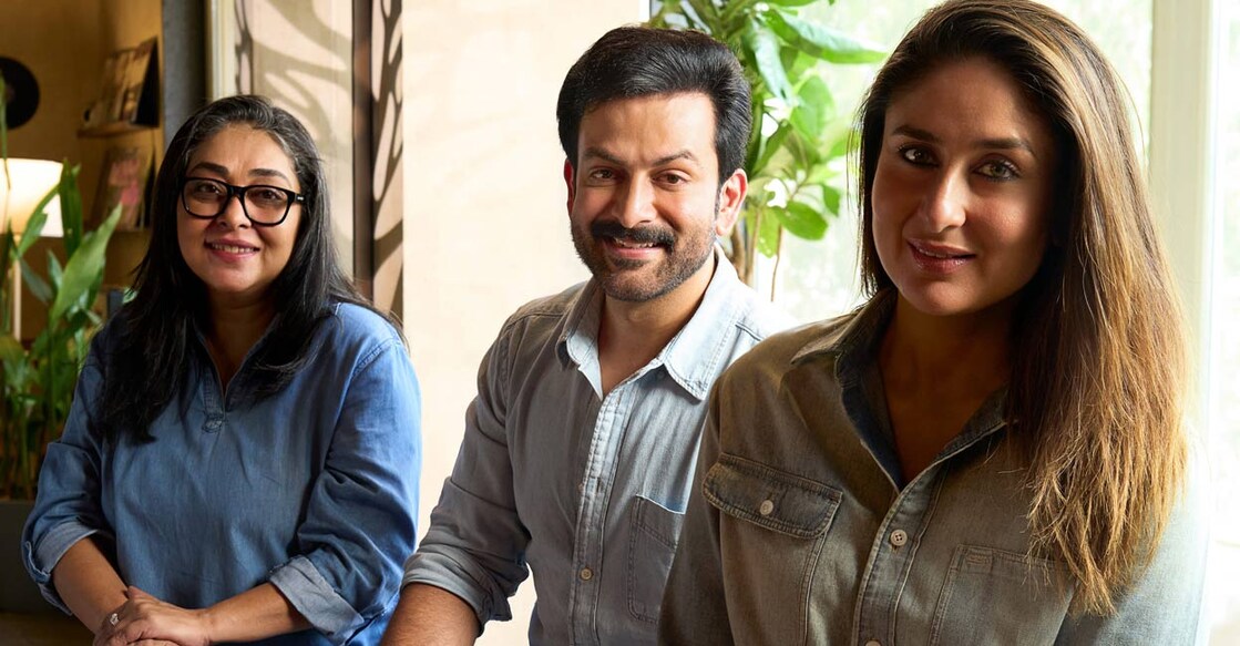 Prithviraj and Kareena Kapoor with Meghna Gulzar. Photo: Special arrangement
