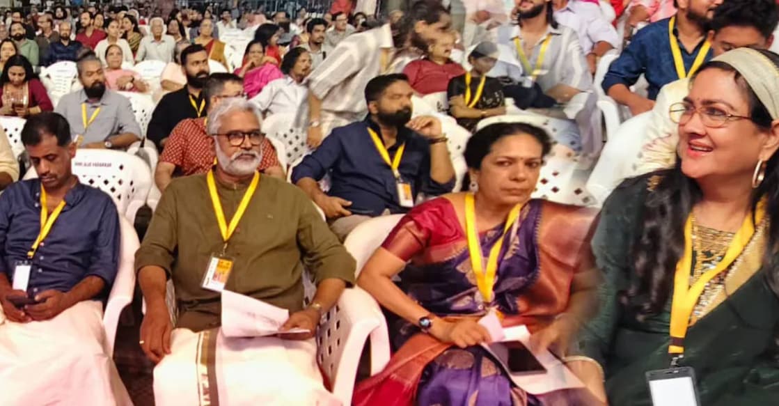 state-awards Actors Urvashi and Beena Chandran at the awards function. Photo: Manorama