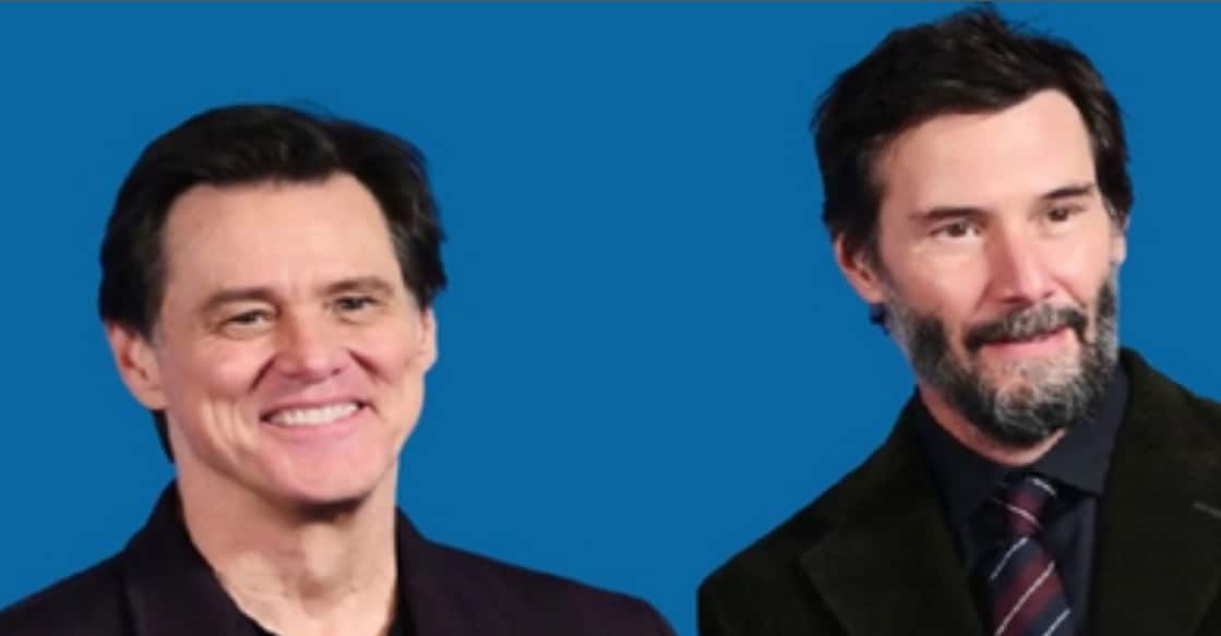 Jim Carrey and Keenu Reeves. Photo: Imdb