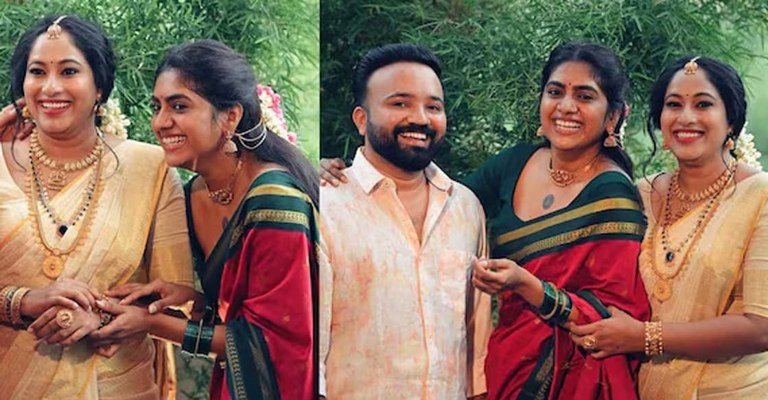 nimisha-sister Pictures from Neethu Sajayan's wedding. Photo: Instagram