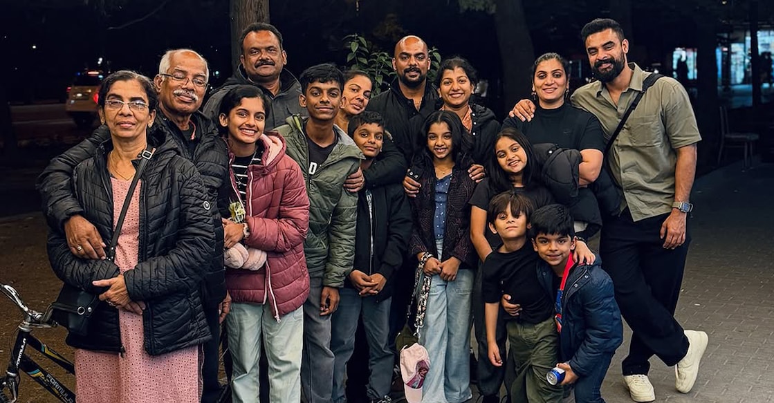 Tovino Thomas and family. Photo: Instagram