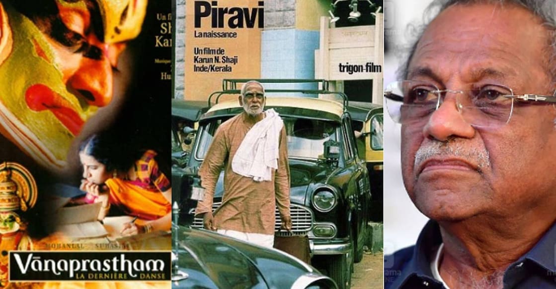 vanaprastham-shaji-karun Film posters of Shaji N Karun's works. Photo: Imdb