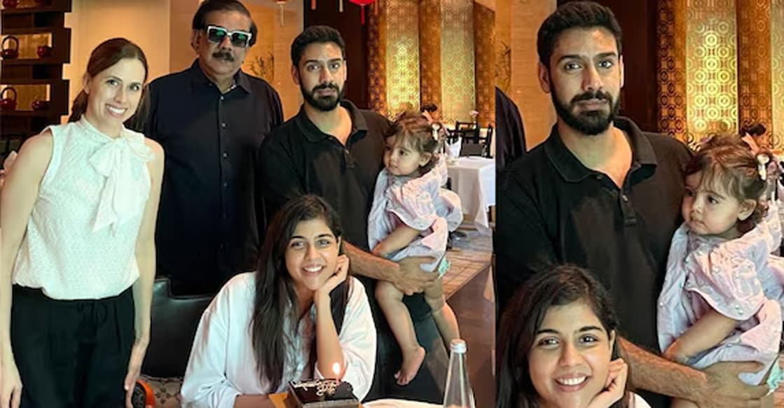 Priyadarshan and his family. Photo: Facebook