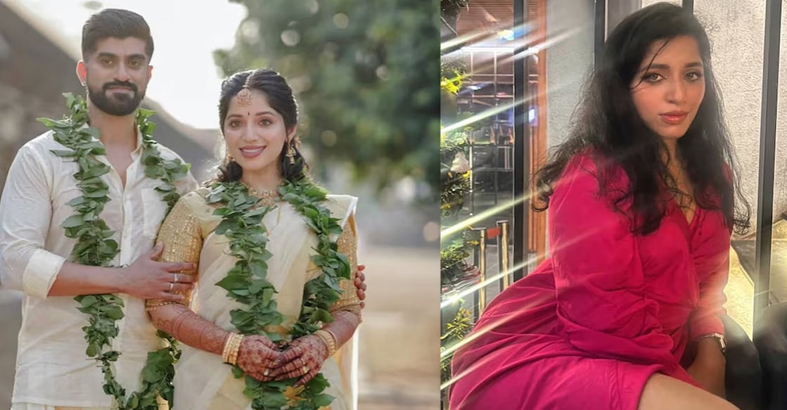 ka-adheep Kavya with her husband Adheep. Photo: Instagram/ kavyasuresh_s
