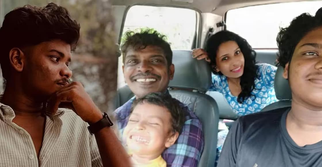 kollam-sudhi-son Kollam Sudhi's family. Photo: Facebook