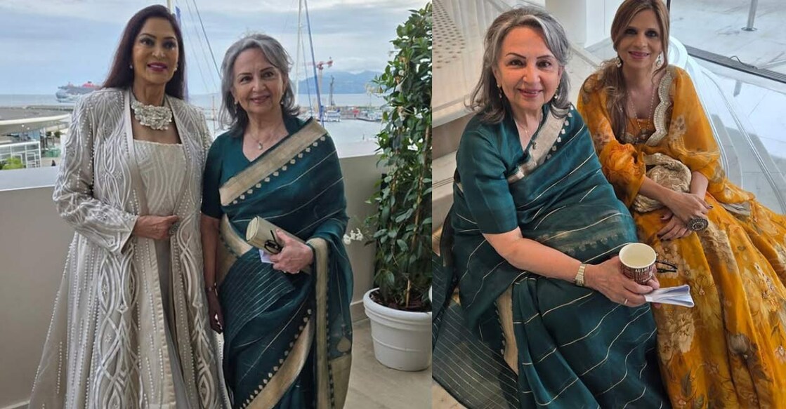 sharmila-tagore Sharmila Tagore along with her daughter Saba at Cannes. Photo: Instagram/ sabapataudi