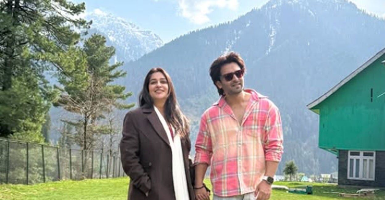 Dipika Kakar with her husband. Photo: Instagram
