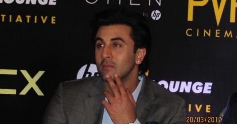 Noida: Actor Ranbir Kapoor during the inauguration of PVR Cinemas's HP virtual reality lounge at PVR ECX, Mall of India in Noida on March 20, 2017. (Photo: IANS), Ranbir Kapoor