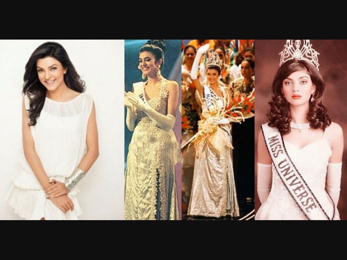 Sushmita wore gown made out of curtain cloth for Miss India final | Sushmita  Sen | miss india | miss universe | gown | gloves