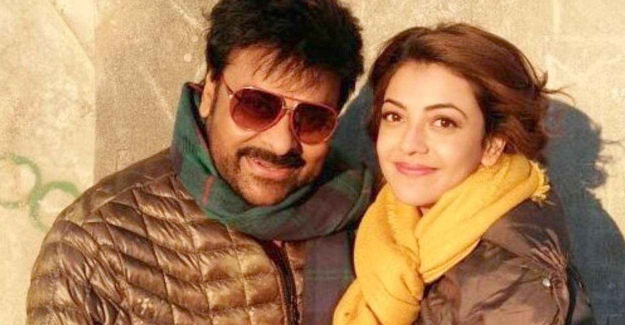 Kajal- Chiranjeevi- Acharya Actors Chiranjeevi (L) and Kajal Aggarwal. Photo: IANS