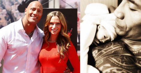 Here's the first picture of Dwayne Johnson's new baby girl