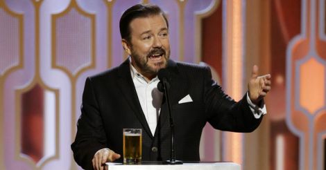 Golden Globes: Ricky Gervais entertains with unabashed jibes